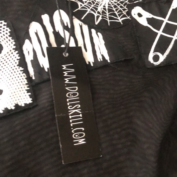 DOLLS KILL/ CURRENT MOOD POISON LOVE TOP NWT $50 M - Picture 14 of 14